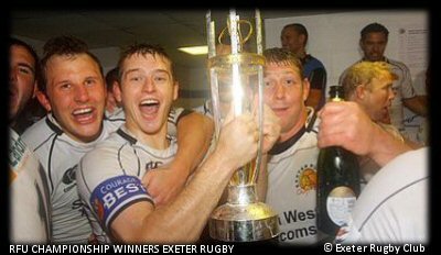 RFU Championship Winners Exeter Rugby